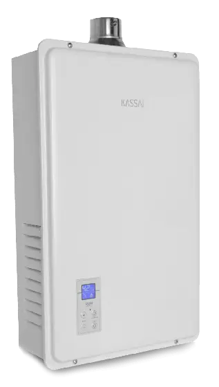 CALENTADOR DE PASO INSTANTANEO PROFESIONAL KASSAI 16 LPM, 2 SERVICIOS, PARA GAS LP (PROPANO)