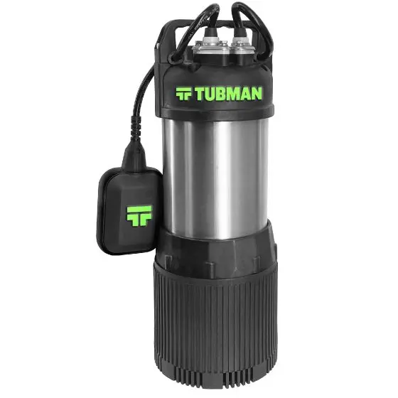 BOMBA SUMERGIBLE TUBMAN 1 HP PARA USO RESIDENCIAL, PROFUNDIDAD MAXIMA DE INMERSIÓN 5M, 127 V