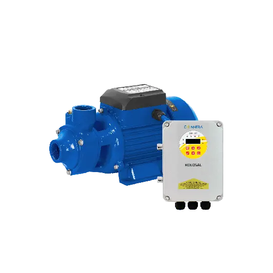 BOMBA DE SUPERFICIE HORIZONTAL 550W PARA BOMBEO SOLAR. INCLUYE CONTROLADOR. SUCCIÓN Y DESCARGA DE 1"