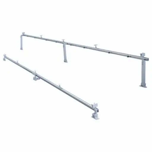 SOPORTE PARA CELDAS FOTOVOLTAICAS CONNERA CON ANCLAS DE ACERO GALVANIZADO Y TORNILLERIA EN ACERO INOXIDABLE PARA 4 PANELES